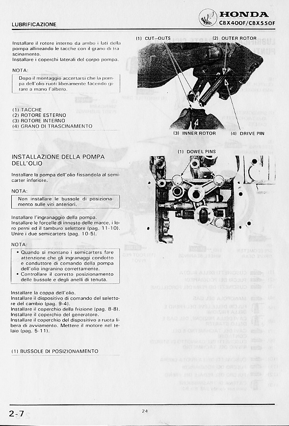 Honda CBX 400-550 F Technical Manual - Cap. 2